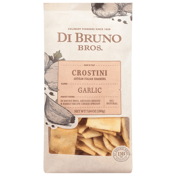 Di Bruno Bros. Crostini Artisan Italian Crackers Garlic All Natural