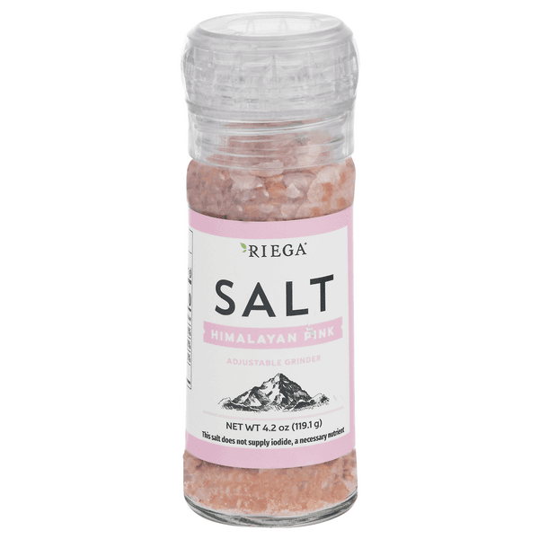 Riega Himalayan Pink Salt Adjustable Grinder