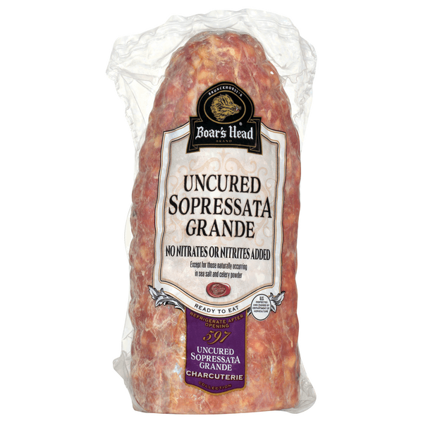 Boar'S Head Deli Uncured Sopressata Grande (Shaved