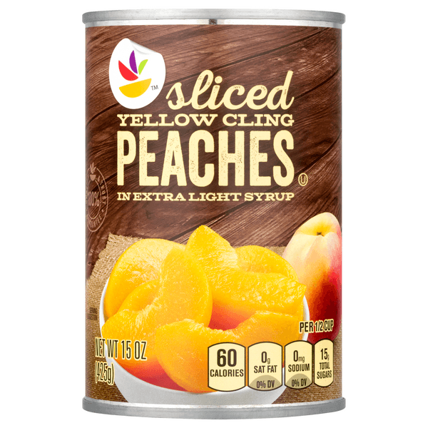 Stop & Shop Peaches Yellow Cling Sliced In Extra Light Syrup