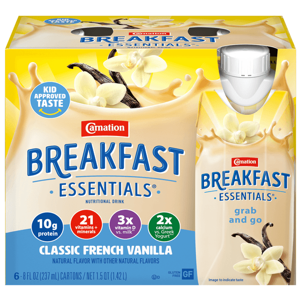 Carnation Breakfast Essential Nutritional Drink Classic French Vanilla