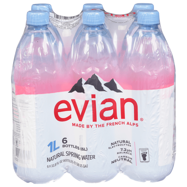 Evian Natural Spring Water Bottles - Iter