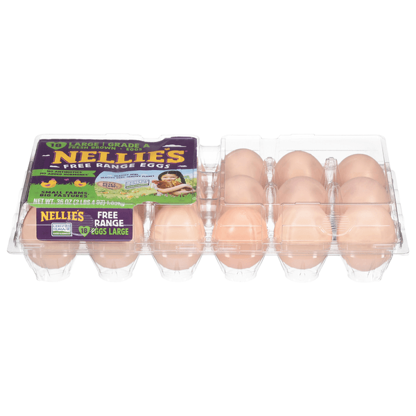 Nellies Eggs Free Range Large Brown