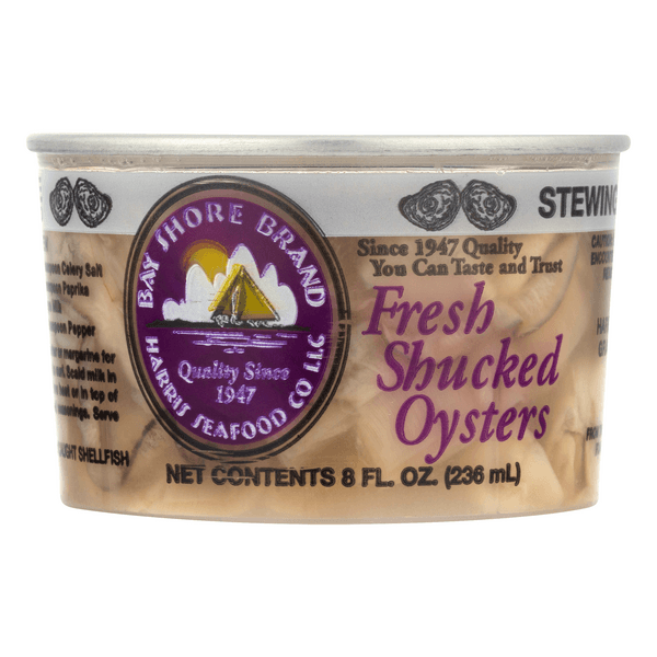 Bay Shore Brand Oysters Shucked Fresh