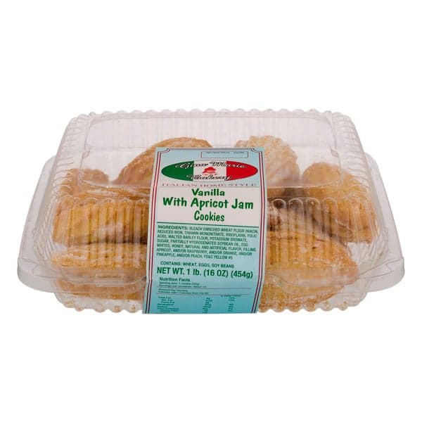 Gina Marie Bakery Vanilla With Apricot Jam Cookies