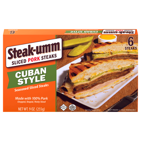 Steak-Umm Cuban Style Seasoned Sliced Steaks