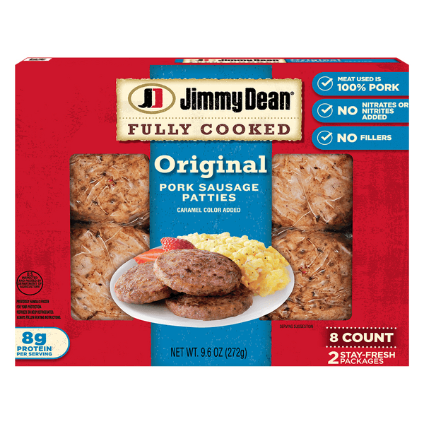 Jimmy Dean Pork Sausage Patty Fully Cooked