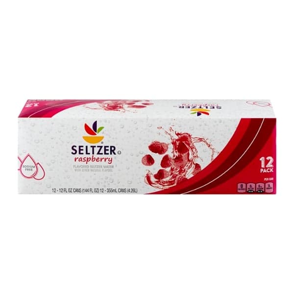 Stop & Shop Seltzer Water Raspberry