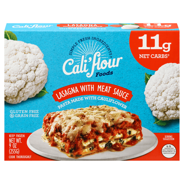Cali'Flour Foods Lasagna With Meat Sauce