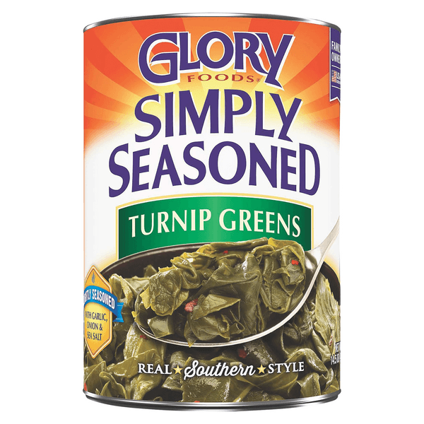 Glory Foods Simply Seasoned Turnip Greens With Garlic, Onion & Sea Salt
