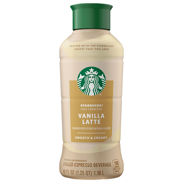 Starbucks Vanilla Latte Flavored Chilled Ice Espresso Beverage