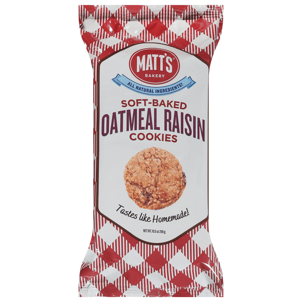 Matt'S Bakery Soft-Baked Oatmeal Raisin Cookies