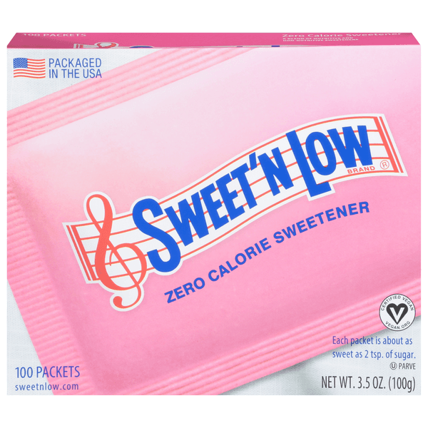 Sweet N Low Sweetener Packets Zero Calorie