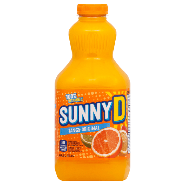 Sunnyd Tangy Original Orange Juice Drink Bottle - 0.5 Gallon