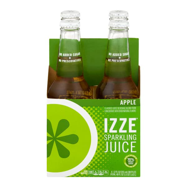 Izze Sparkling Apple Juice Beverage All Natural