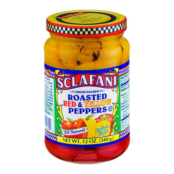 Sclafani Roasted Red & Yellow Peppers All Natural Italian Style