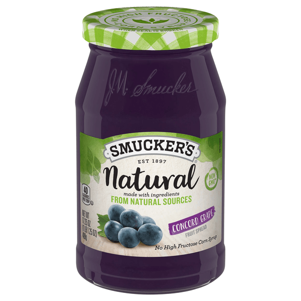 Smuckers Natural Fruit Spread Concord Grape