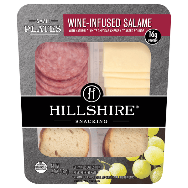Hillshire Snacking Small Plates Wine-Infused Salame With White Cheddar Cheese