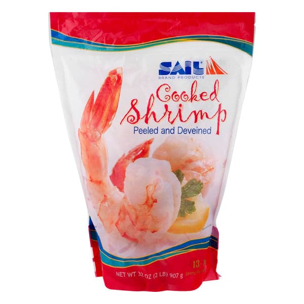 Sail Farm Raised Cooked Peel & Deveined Shrimp 31- Per