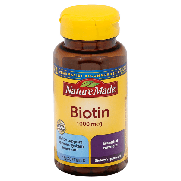 Nature Made Biotin 1000 Mcg Dietary Supplement Softgels