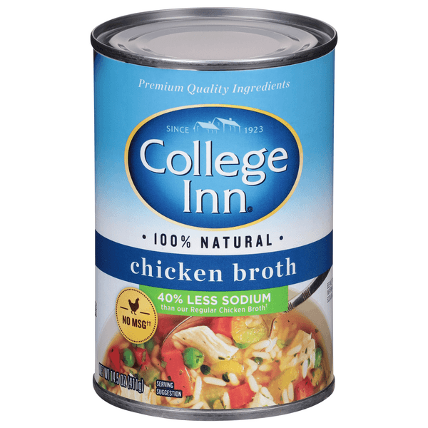 College Inn Broth Chicken Light & Fat Free 50% Less Sodium