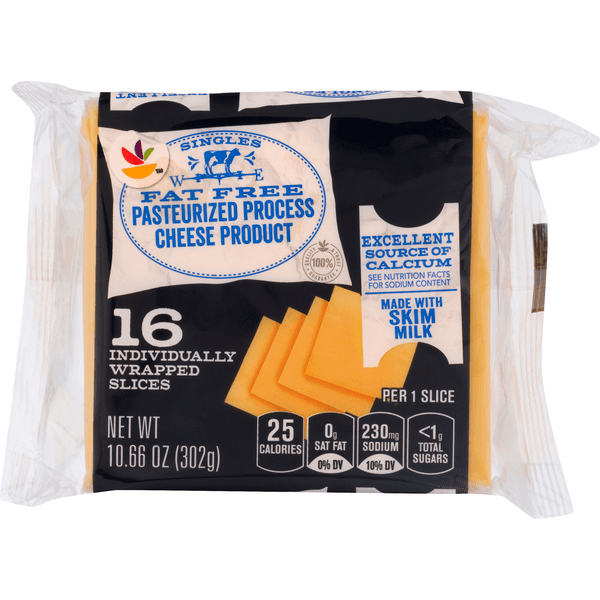 Stop & Shop Singles Fat Free Yellow American Cheese