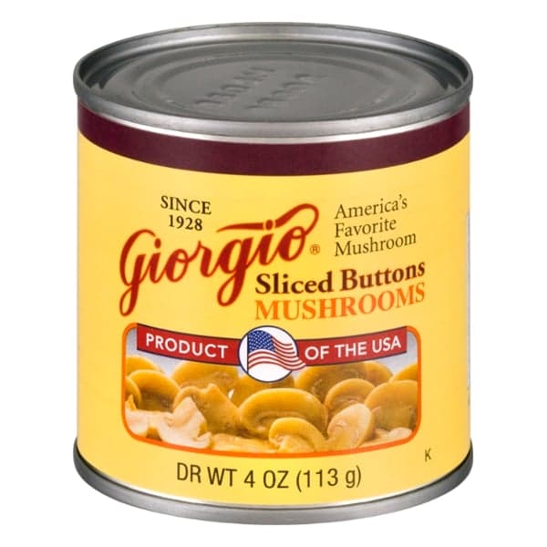 Giorgio Mushrooms Button Sliced