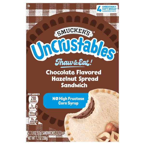 Is it Honey Free? Smuckers Uncrustables Sandwich Chocolate Flavored Hazelnut Spread