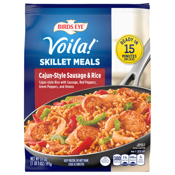 Birds Eye Voila! Skillet Meals Cajun-Style Sausage & Rice