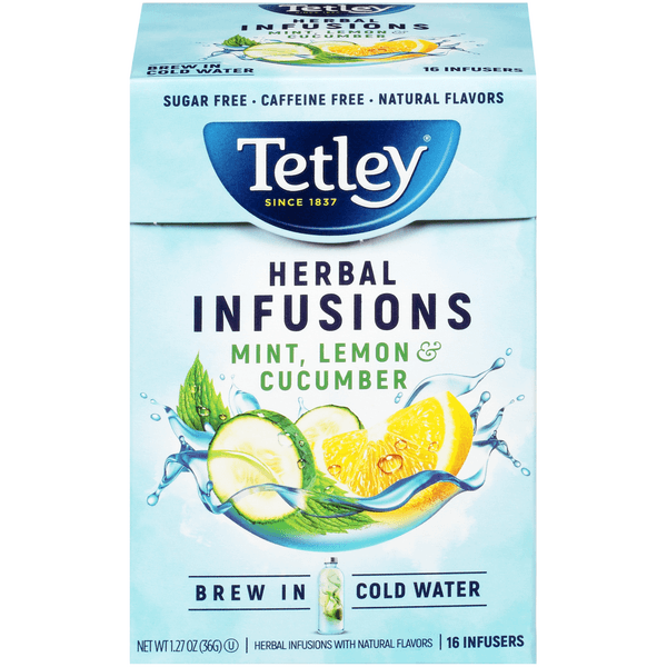 Tetley Herbal Infusions Infusers Mint Lemon & Cucumber