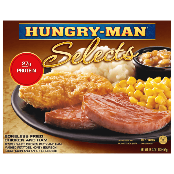 Hungry-Man Selects Boneless Fried Chicken & Ham
