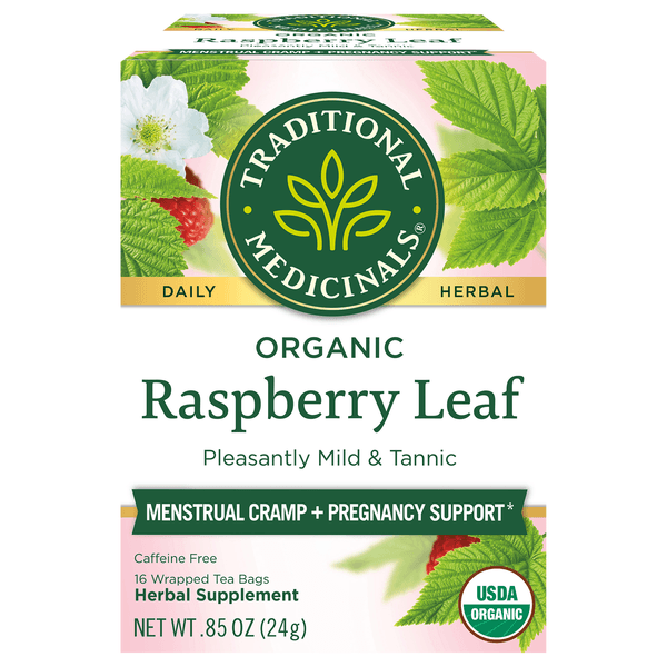 Traditional Medicinals Herbal Tea Organic Raspberry Leaf