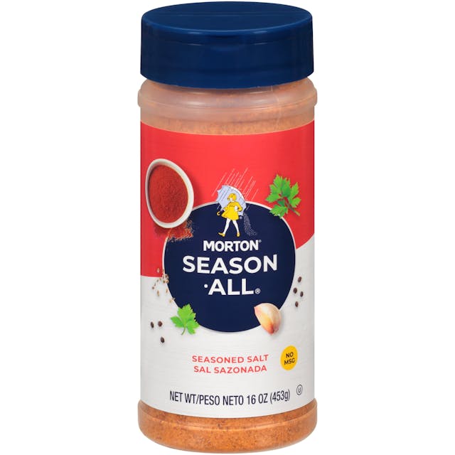 Morton Season-All Seasoned Salt - Blend of Salt and Savory Spices, for BBQ,  Grilling, and Potatoes, 16.0 OZ Canister - CAJA USA