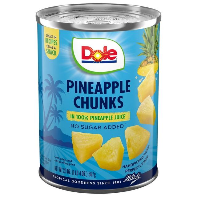 Is it Dairy Free? Dole Pineapple Chunks In 100% Pineapple Juice