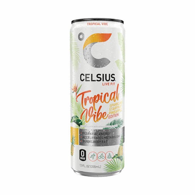 Is it Pescatarian? Celsius Sparkling Tropical Vibe