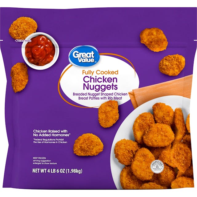 Is it Vegetarian? Great Value Breaded Chicken Nuggets