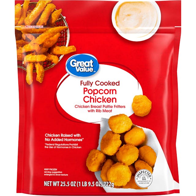 Great Value Breaded Fully Cooked Popcorn Chicken