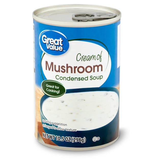 Is it Pescatarian? Great Value Cream Of Mushroom Condensed Soup