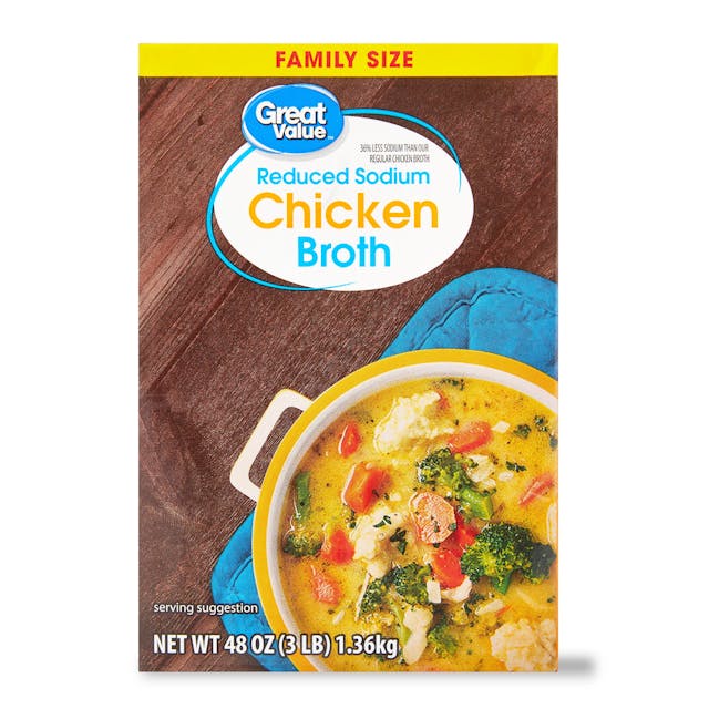 Is it Gelatin free? Great Value Reduced Sodium Chicken Broth