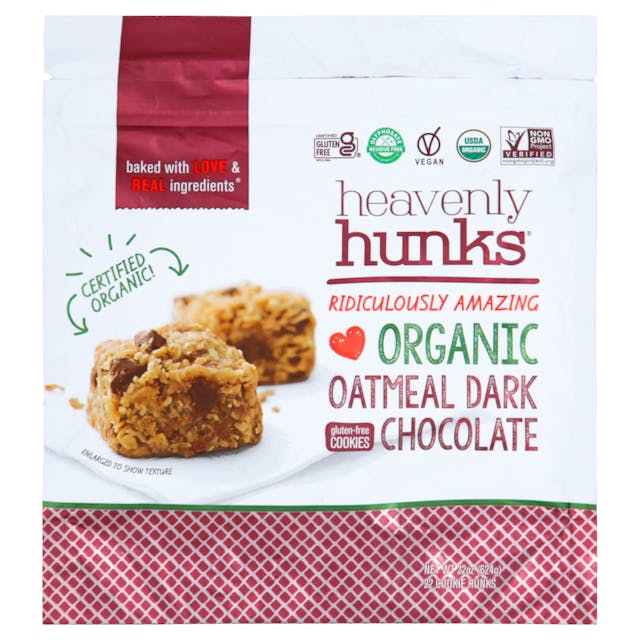 Is it Gluten Free? Heavenly Hunks Ridiculously Amazing Organic Oatmeal Dark Chocolate