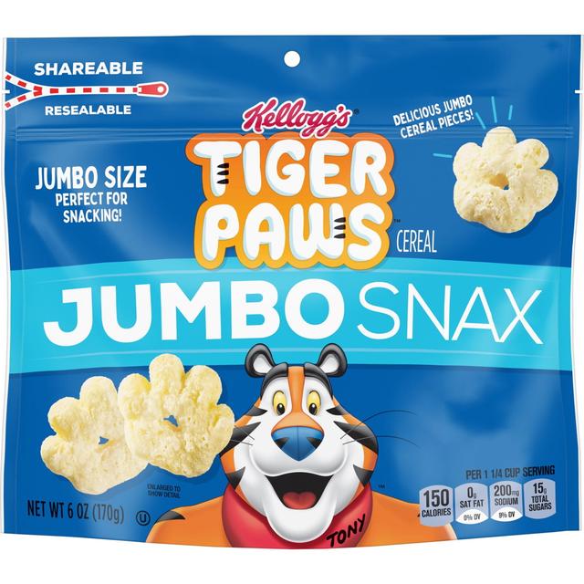 Is it Gluten Free? Tiger Paws Jumbo Snax Frosted Flakes Inspired Cereal Snacks Original