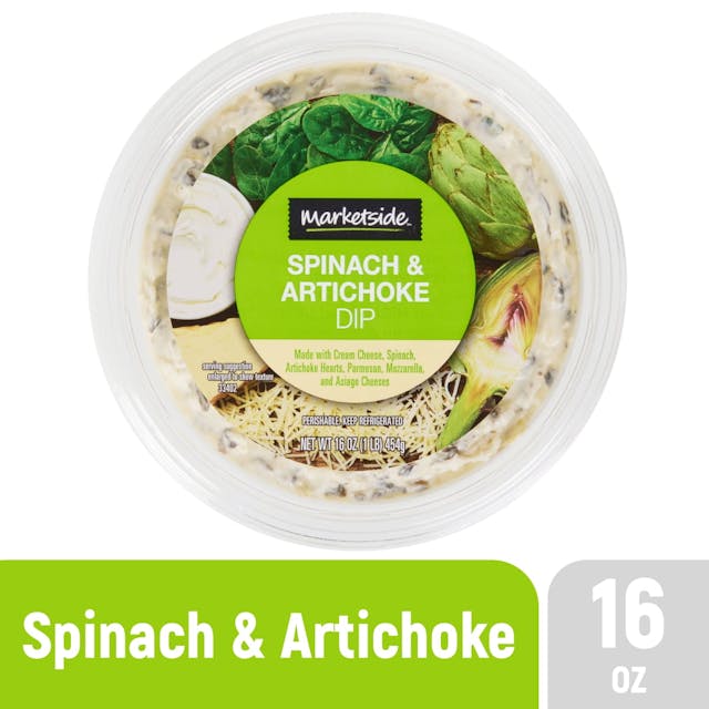 Is it Milk Free? Marketside Premium Heatable Spinach Artichoke Dip Small
