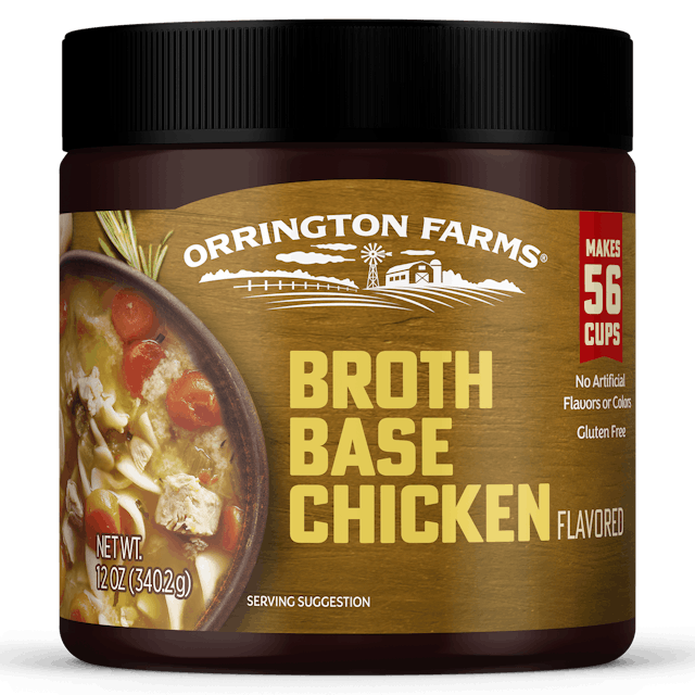 Is it Gelatin free? Orrington Farms Broth Bases & Seasoning Chicken Flavored