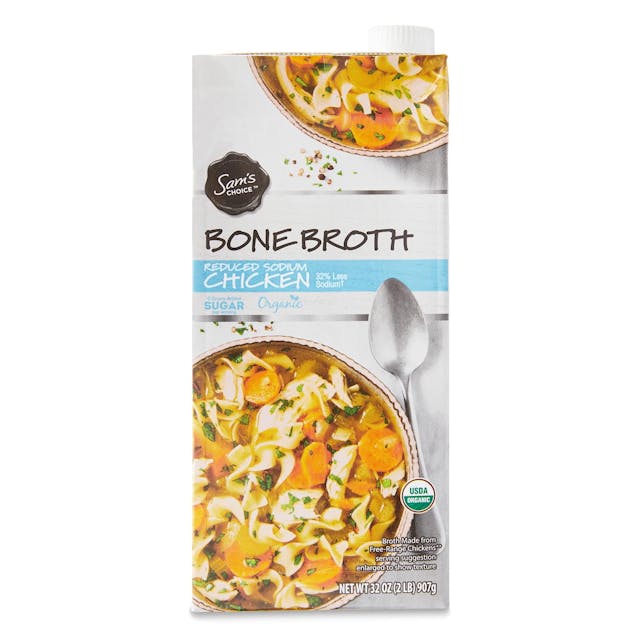 Sam's Choice Organic Reduced Sodium Chicken Bone Broth