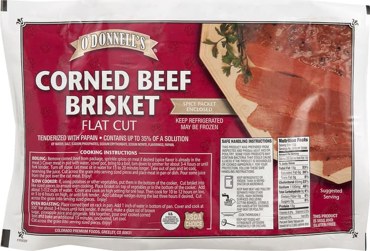 Cook'S Flat Cut Corned Beef Brisket Fresh