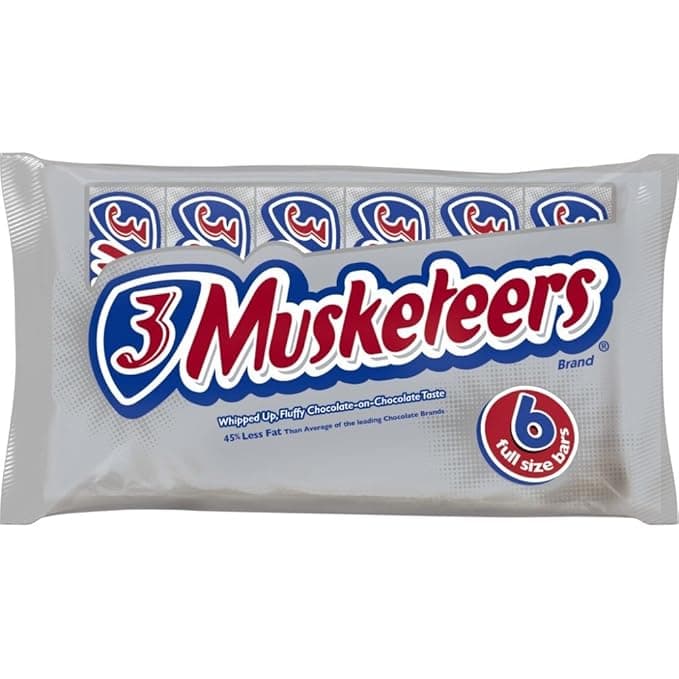 3 Musketeers Chocolate Candy Bar Singles