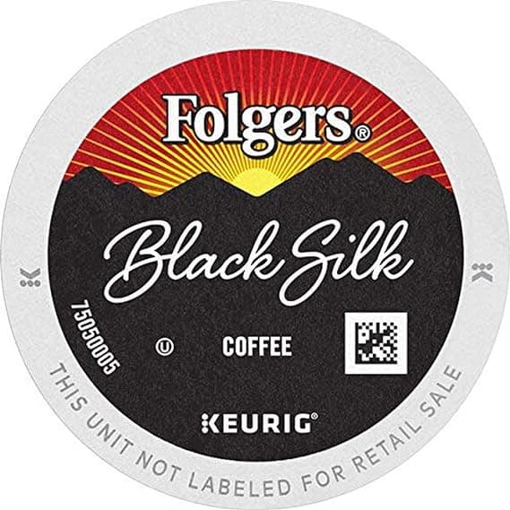 Folgers Black Silk Coffee, Dark Roast, K Cup Pods For Keurig Coffee Makers