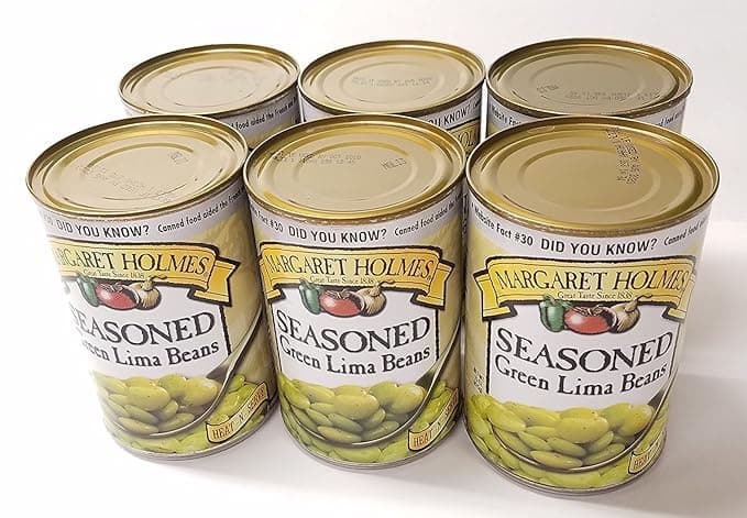 Margaret Holmes, Medium Seasoned Green Lima Beans, Can (Pack Of 