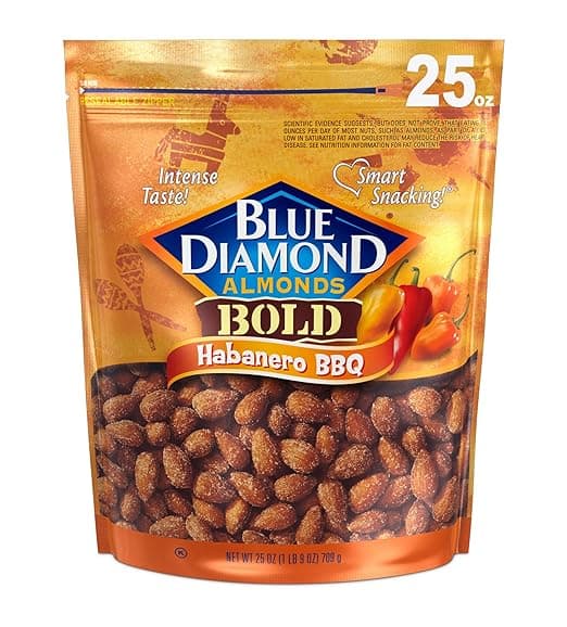 Blue Diamond Almonds Habanero Bbq Flavored Snack Nuts, Resealable Bag (Pack Of 