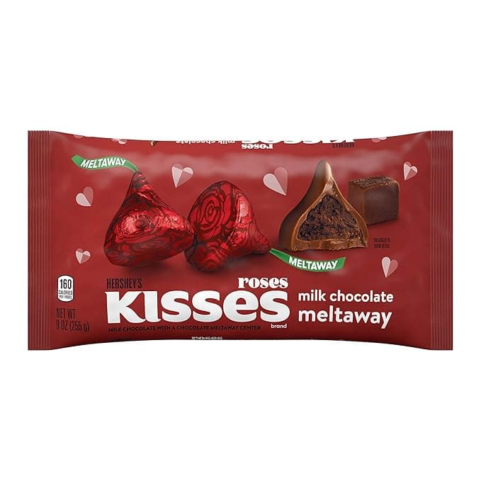 Hershey'S Kisses Roses Milk Chocolate Meltaway